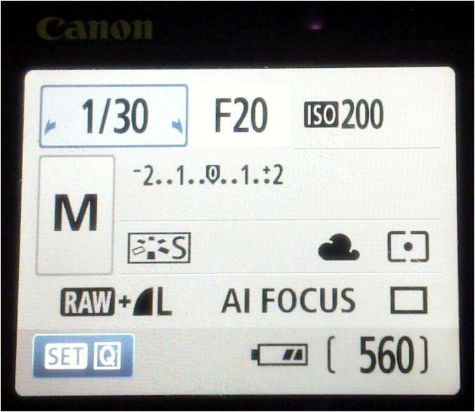 Canon EOS 500D screenshot2 ABC Of Photography   Aperture, Shutter speed and ISO