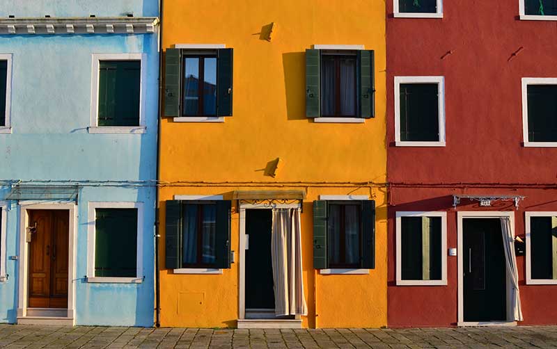 Buildings in Triad Colors