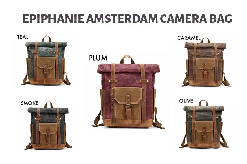 Epiphanie Amsterdam Camera Backpack colors