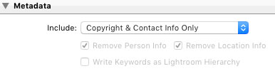 Lightroom Export Settings for Facebook-Metadata