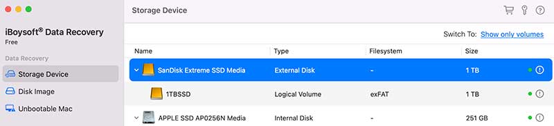 SSD recovery iboysoft
