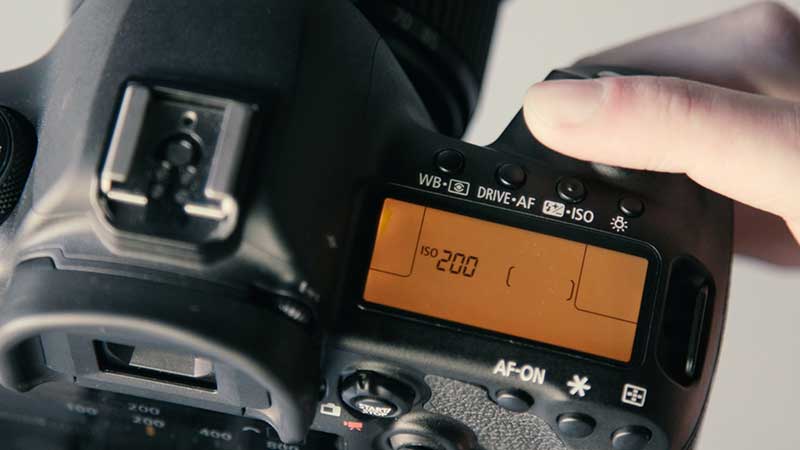 how to set ISO in camera